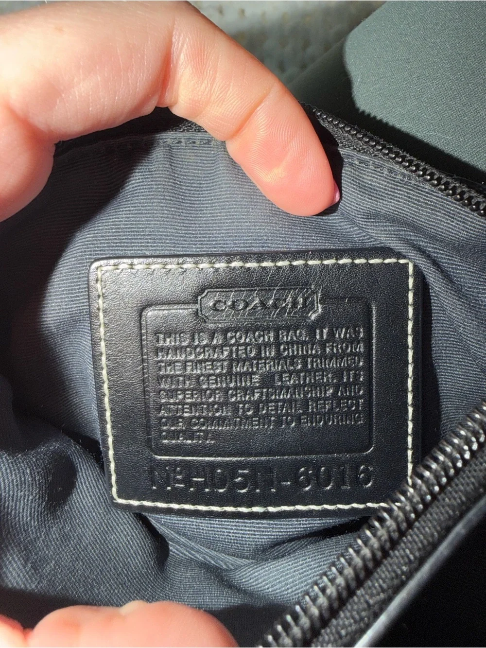 Vintage Coach Black Signature Crossbody Bag